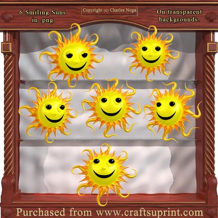 6 Smiling Suns