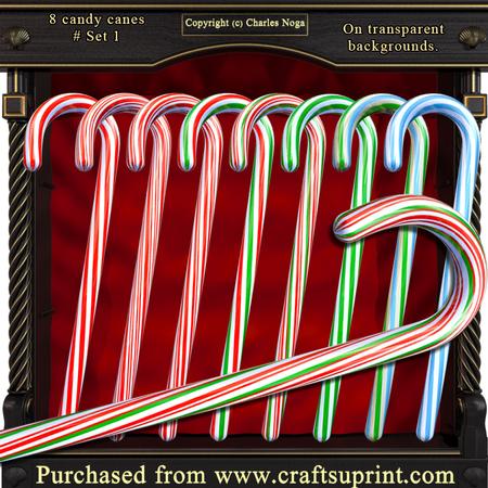 8 Candy Canes