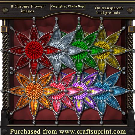 8 Chrome Flower Pack 3