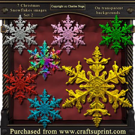 7 Snowflakes Set 2