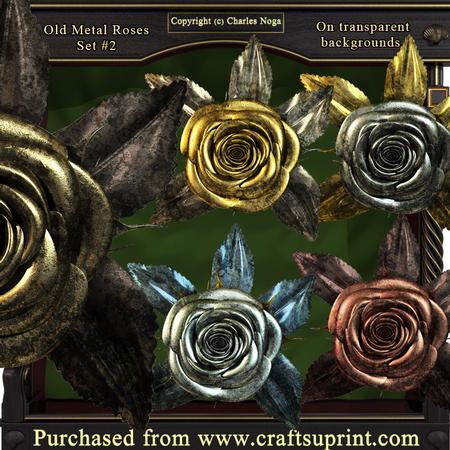 Old Metal Roses