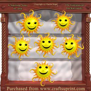 6 Smiling Suns