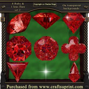 8 Rubies and One Flare Set #2