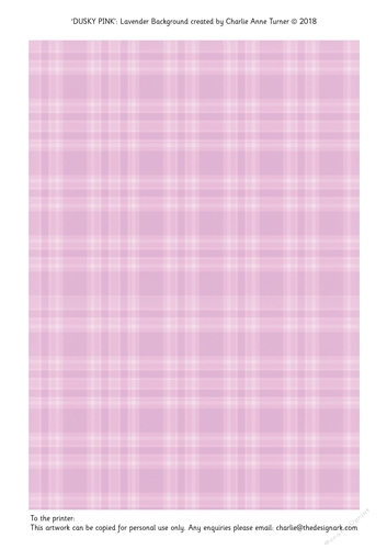 Lavender Tartan Pink Background Paper