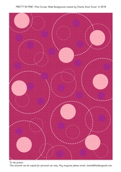 Circular Walk Pink Background Paper
