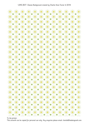 Daisies Lime Background Paper