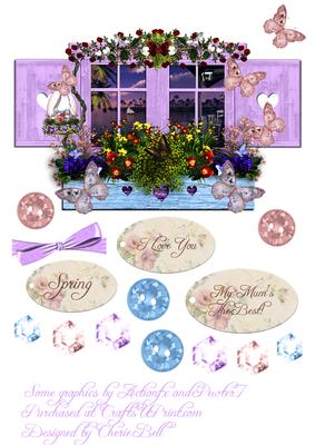 Window of Serenity Spring Card