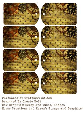 Steampunk Gears Tags