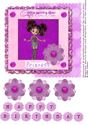 Princess Diva Happy Birthday Topper