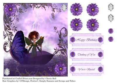 Fairy Fantasy Scene Topper