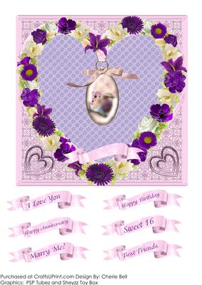 Purple Passion All Occasion Square Floral Topper