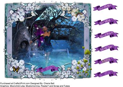 Fairy in the Woods All Occasion Topper