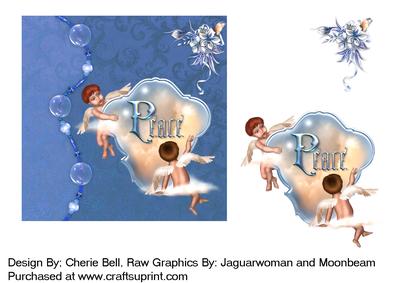 Angels Bring Peace Christmas Topper
