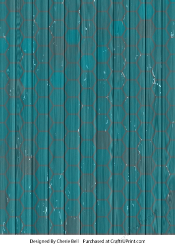 Teal and Country Wooden Paper