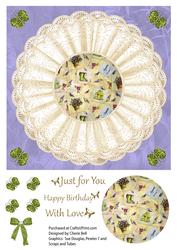 Garden Doily and Butterflies Step by Step