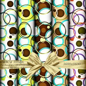 Retro Circles Paper