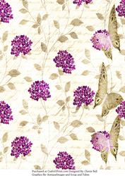 Faded Retro Floral Background