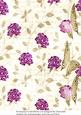 Vintage Floral Butterfly Distressed