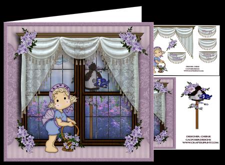 Flower Girl in the Window