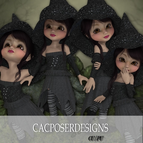 Kiki Witch Glitter Black