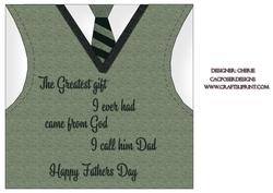 Fathers Day Vest Card