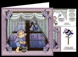 Flower Girl in the Window
