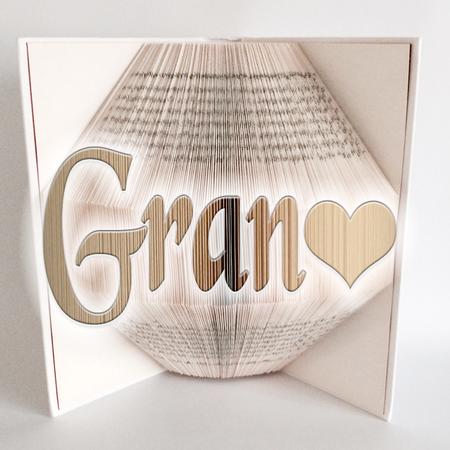 Book Folding Pattern - Gran in Heart - Bookami - 409 Folds