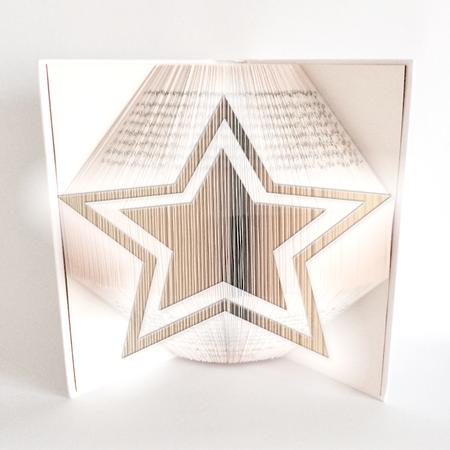 Book Folding Pattern - Christmas Star - Bookami - 315 Folds