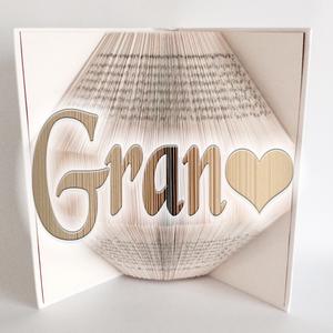 Book Folding Pattern - Gran in Heart - Bookami - 409 Folds