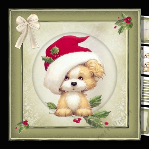 Vintage Christmas Puppy mini kit