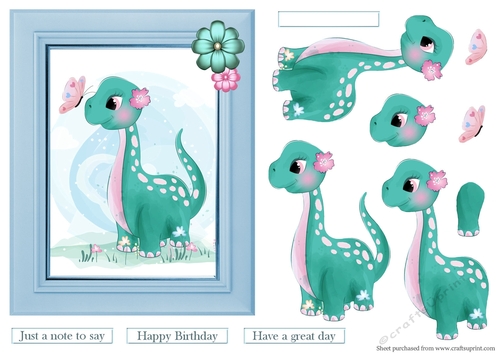 Little Dino quick card