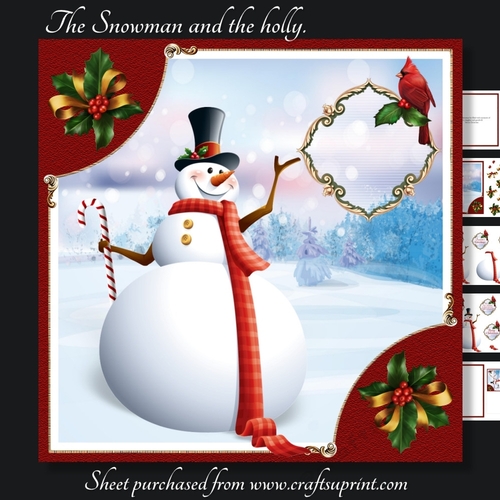 The Snowman and the holly