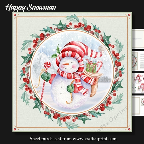 Happy Snowman mini kit