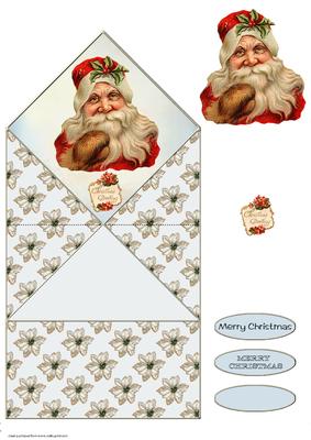 Santa Diamond Cut and Fold