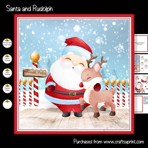 Santa and Rudolph mini kit