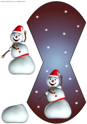 Snowman Wobble Card