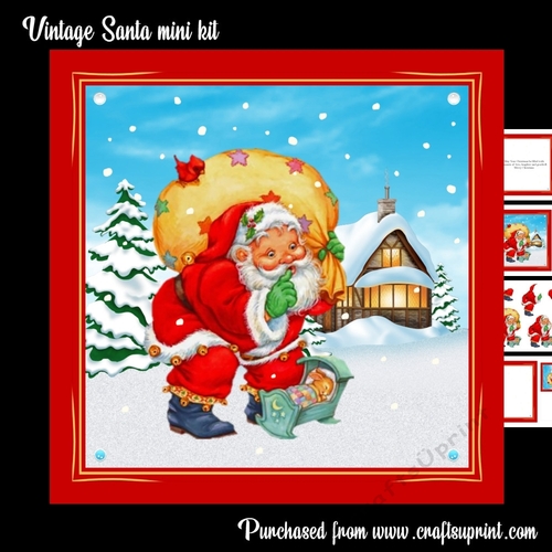 Vintage Christmas mini kit
