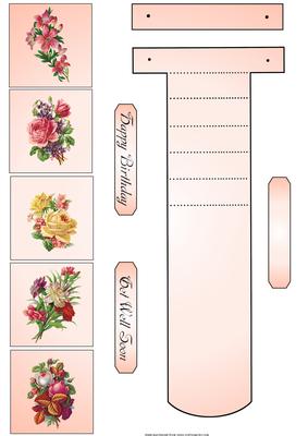 Vintage Flowers Waterfall