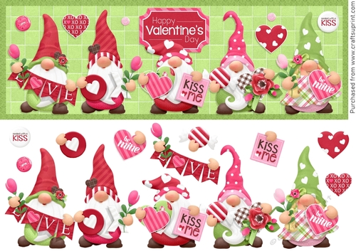 Large DL Valentine Card