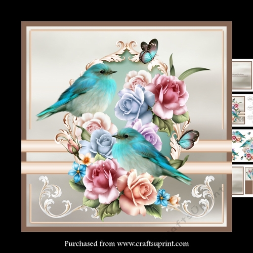 Blue Birds and Butterflies