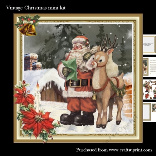 Vintage Christmas mini kit