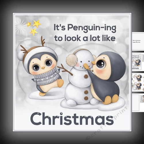 Christmas penguin mini kit