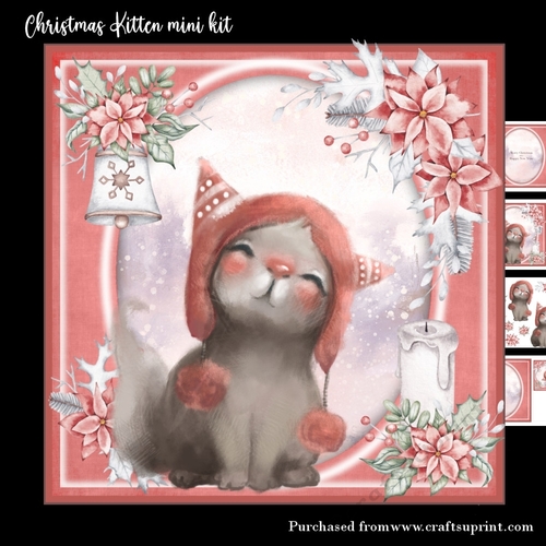 Christmas kitten mini kit