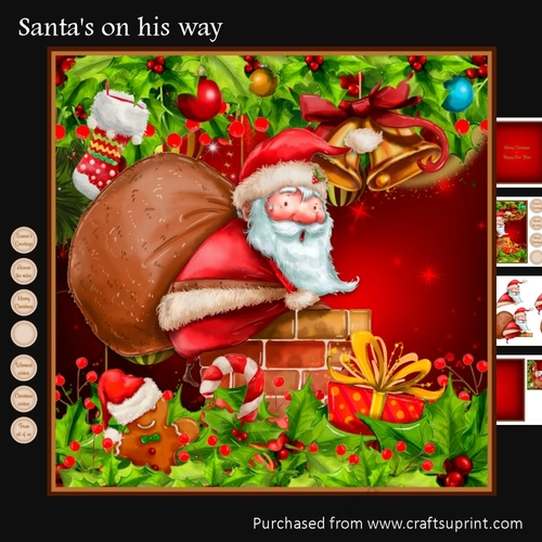 Santas on his way