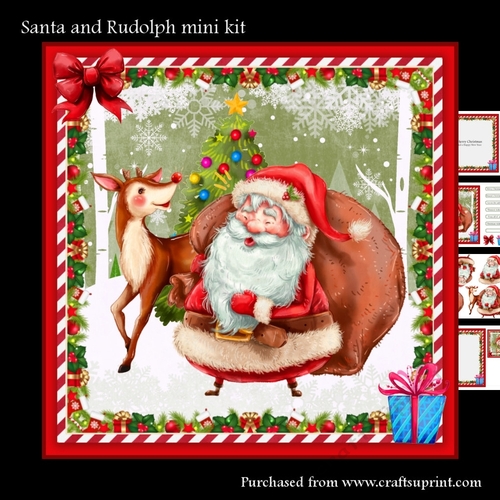 Santa and Rudolph mini kit