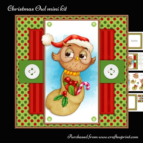 Christmas Owl mini kit