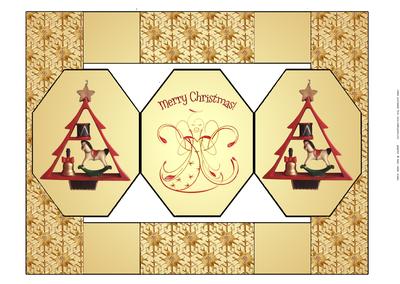 Christmas Octagon Folded Card
