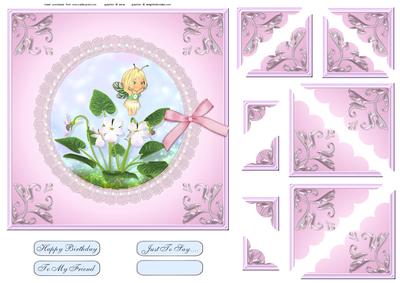 Flower Fairy Stacker Card