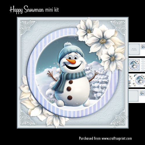Happy Snowman mini kit