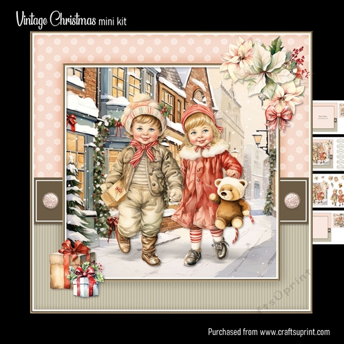 Vintage Christmas mini kit